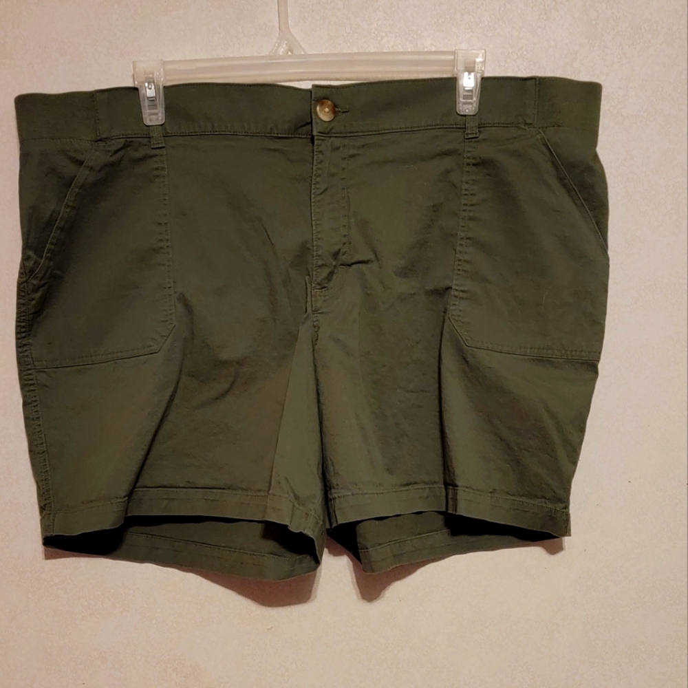 Lee shorts size 24W, green